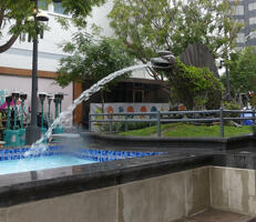 Topiary fountain