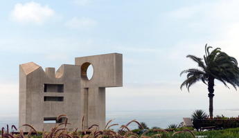 Abstract geometric sculpture