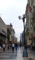Long view down shopping area