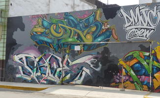 Colorful abstract graffitti