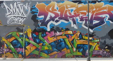 Colorful abstract graffitti