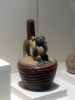 Vessel with figure of bird