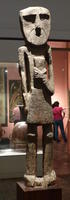 Large stone sculpture of man