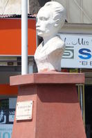 Bust of stern mustachioed person