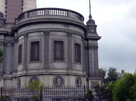 Cylindrical wing of museum of italian art