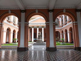 Courtyard with archways