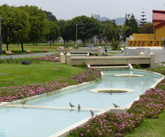 Waterway with bridge
