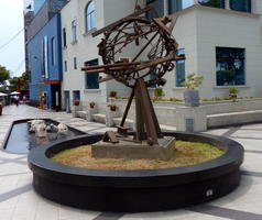 Abstract sphere sculpture