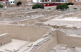 View from top of huaca
