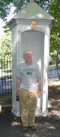 Me standing in front of guard house