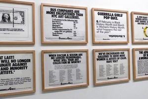 Posters advocating women artists