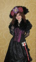 Woman in victorian dress
