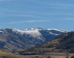 Snow-capped mountains in background