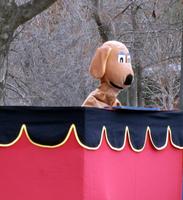 Brown dog puppet
