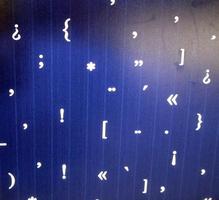 closeup of art installation in crystal palace