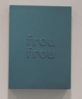 Rectangular block with words “frou frou”