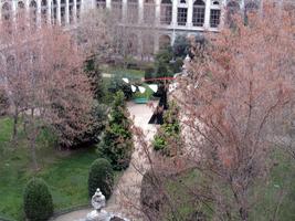 Large mobile in museum courtyard