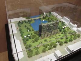 Close-up of 3-d architectural model