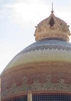 Closeup of multicolored church dome