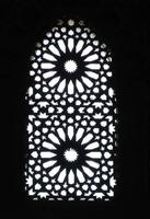 Pattern of glass in synagogue window