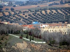 View of countryside from top of hill