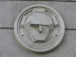 Abstract relief of face