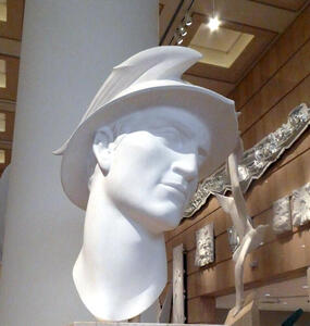 head of mercury with winged helmet