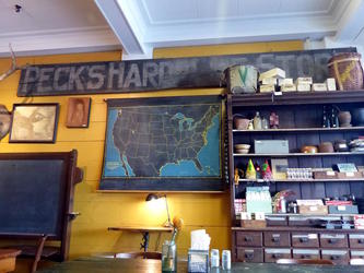 outdated cafe interior