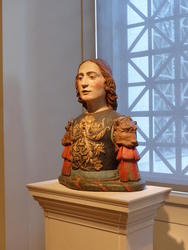 painted bust