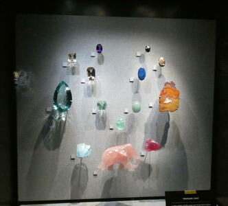 Translucent and transparent mierals of multiple colors