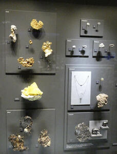 Samples of yellow sulfur