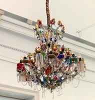 Chandelier with odd ornamentation