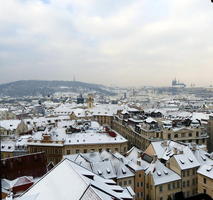 Buildings as seen from top of tower