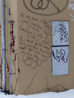 Graffitti on wall at Petřin Hill