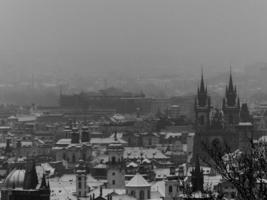 View of city from Petřín Hill