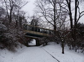 Funicular ascending hill