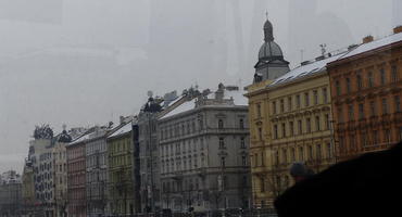 Buildings at river