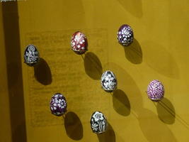 Painted easter eggs, floral design