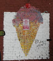 Waffle ice cream cone