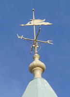 Weather vane with a bird