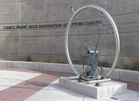 Abstract wheel-like sculpture