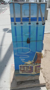 treasure chest with magic lamp