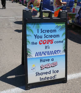 I scream, you scream, the cops come, it's awkward