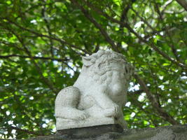 decoration atop gate