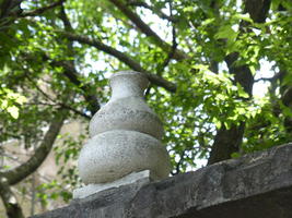 decoration atop gate
