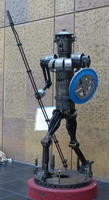 train station robot quixote