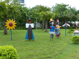 whimsical family sculpture