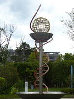 sphere atop dna helix