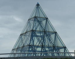 glass pyramid