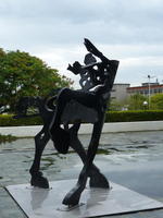 abstract metal horse
